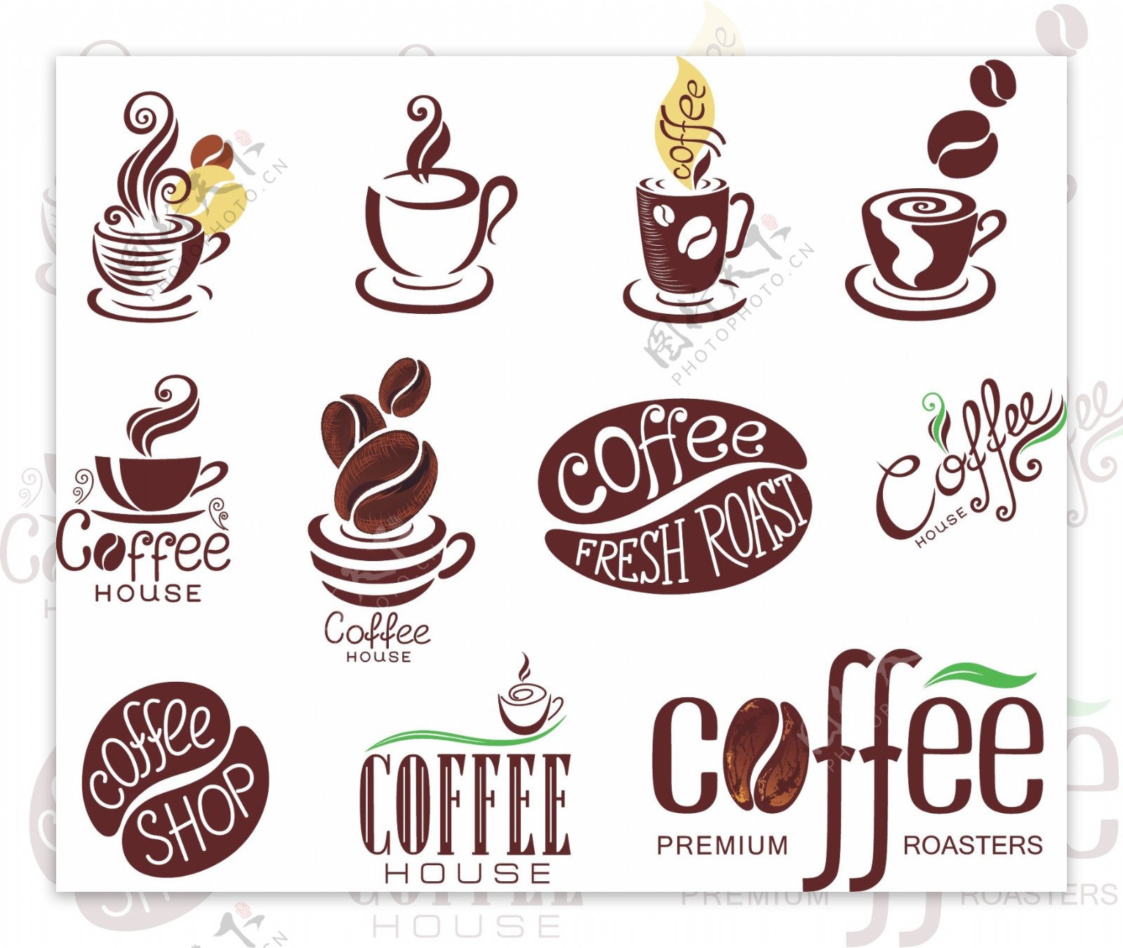 咖啡店标志图片