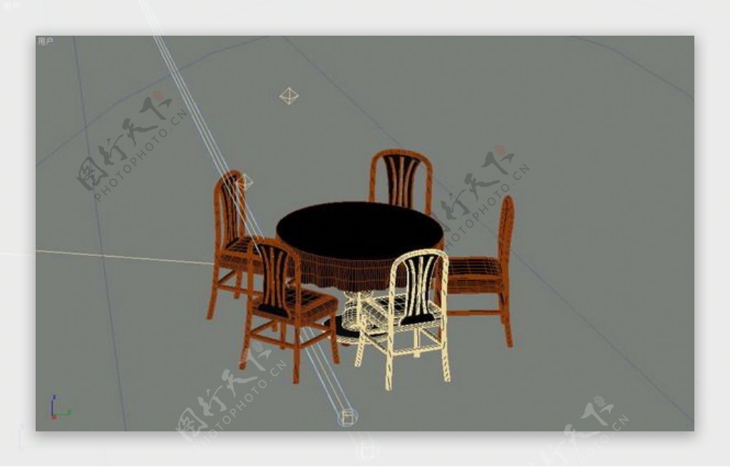 餐桌3d模型家具效果图57