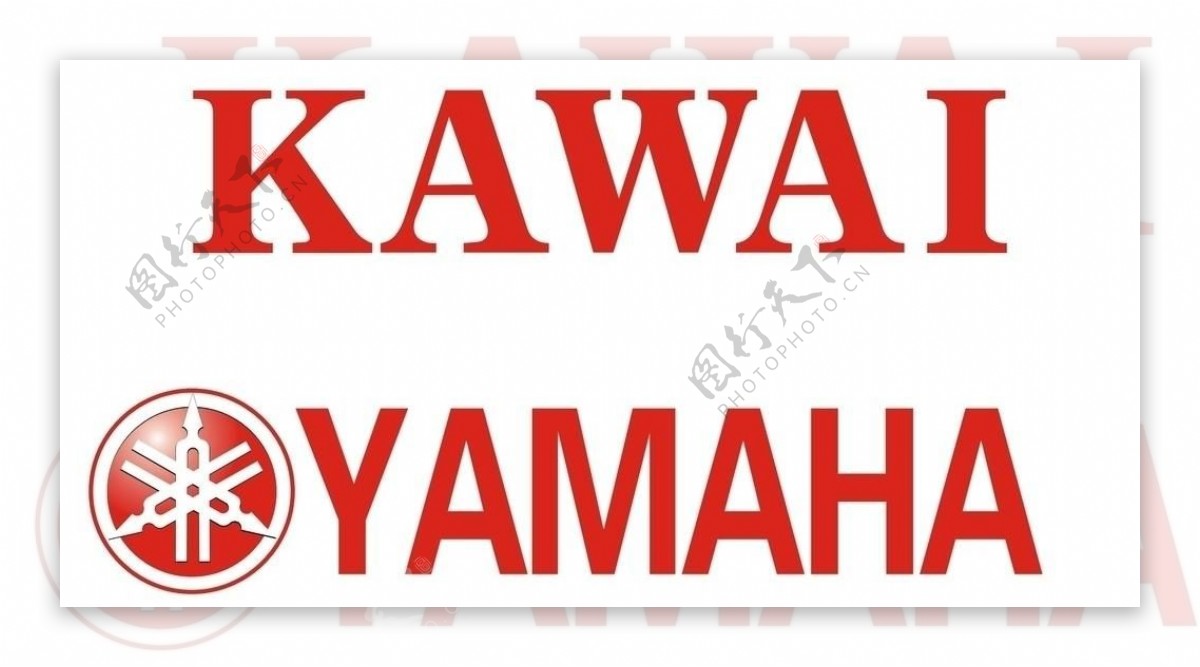 钢琴标志雅马哈标志卡瓦依标志图片