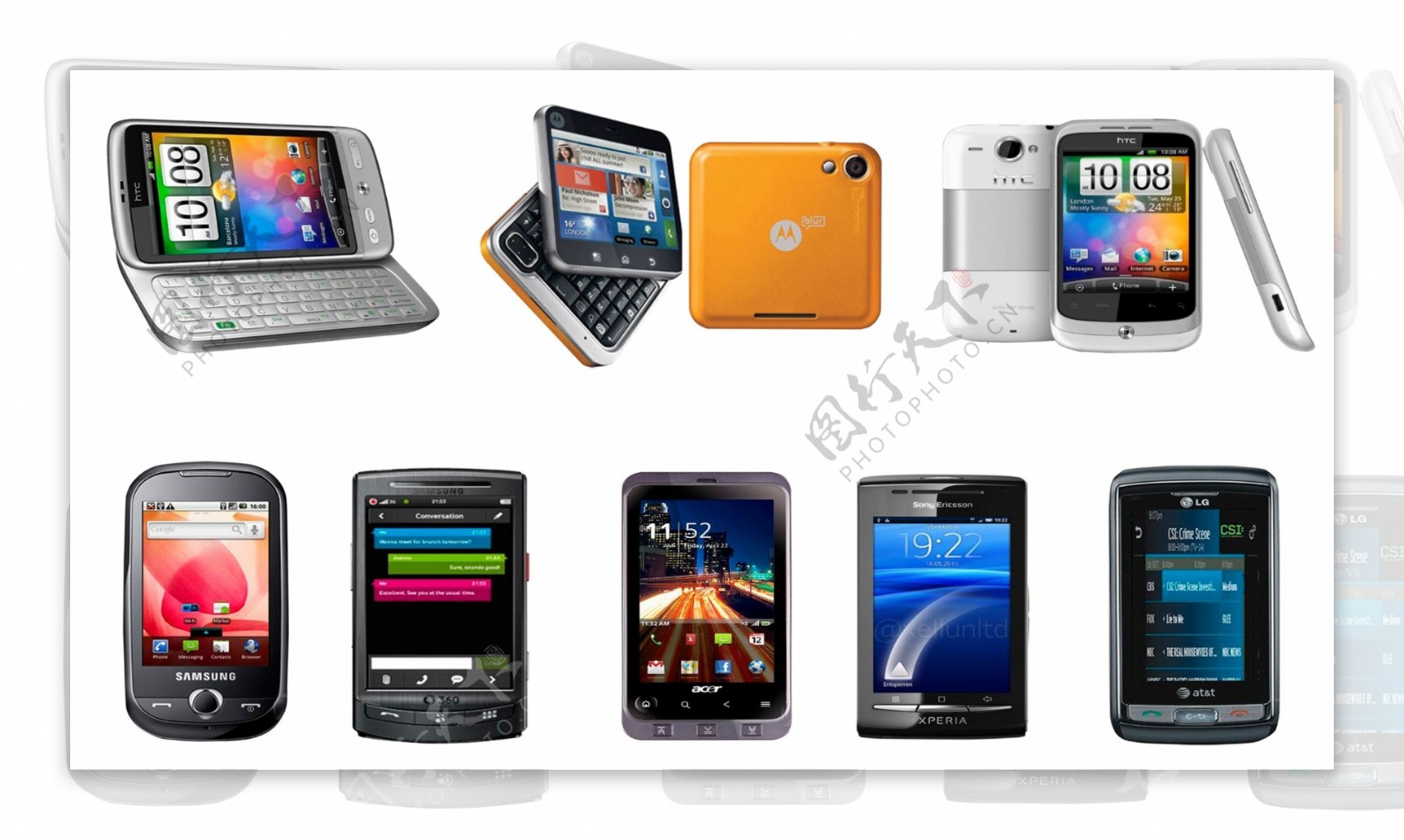 2010年最新多品牌手机图片