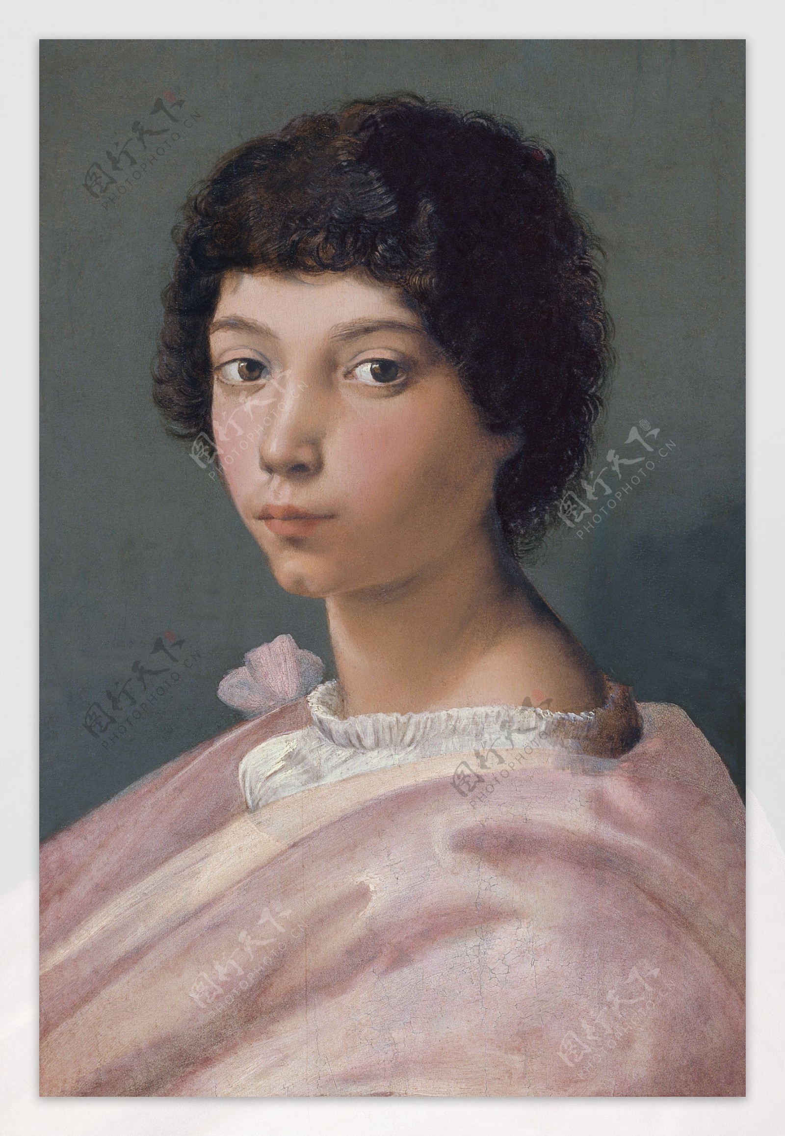 RaphaelandCollaboratorPortraitofayoungMan15181519意大利画家拉斐尔Raphael古典人物油画装饰画