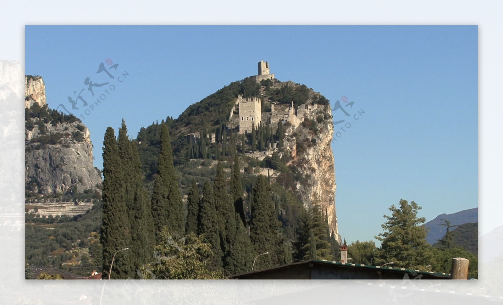 意大利特伦托城堡在阿科5股票的录像视频免费下载