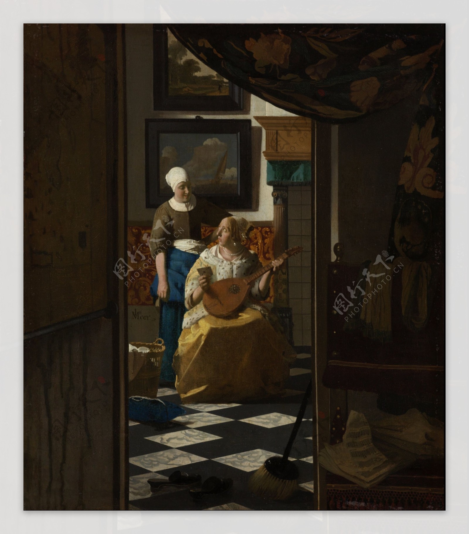 JohannesVermeer06大师画家超高清人物油画肖像油画宫廷油画装饰画