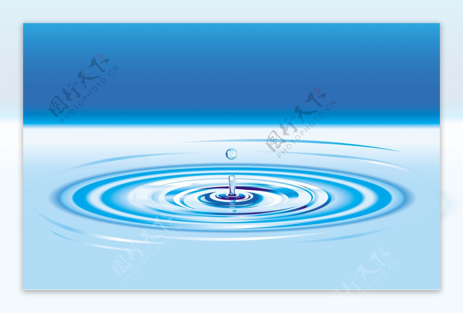 水滴水波图片