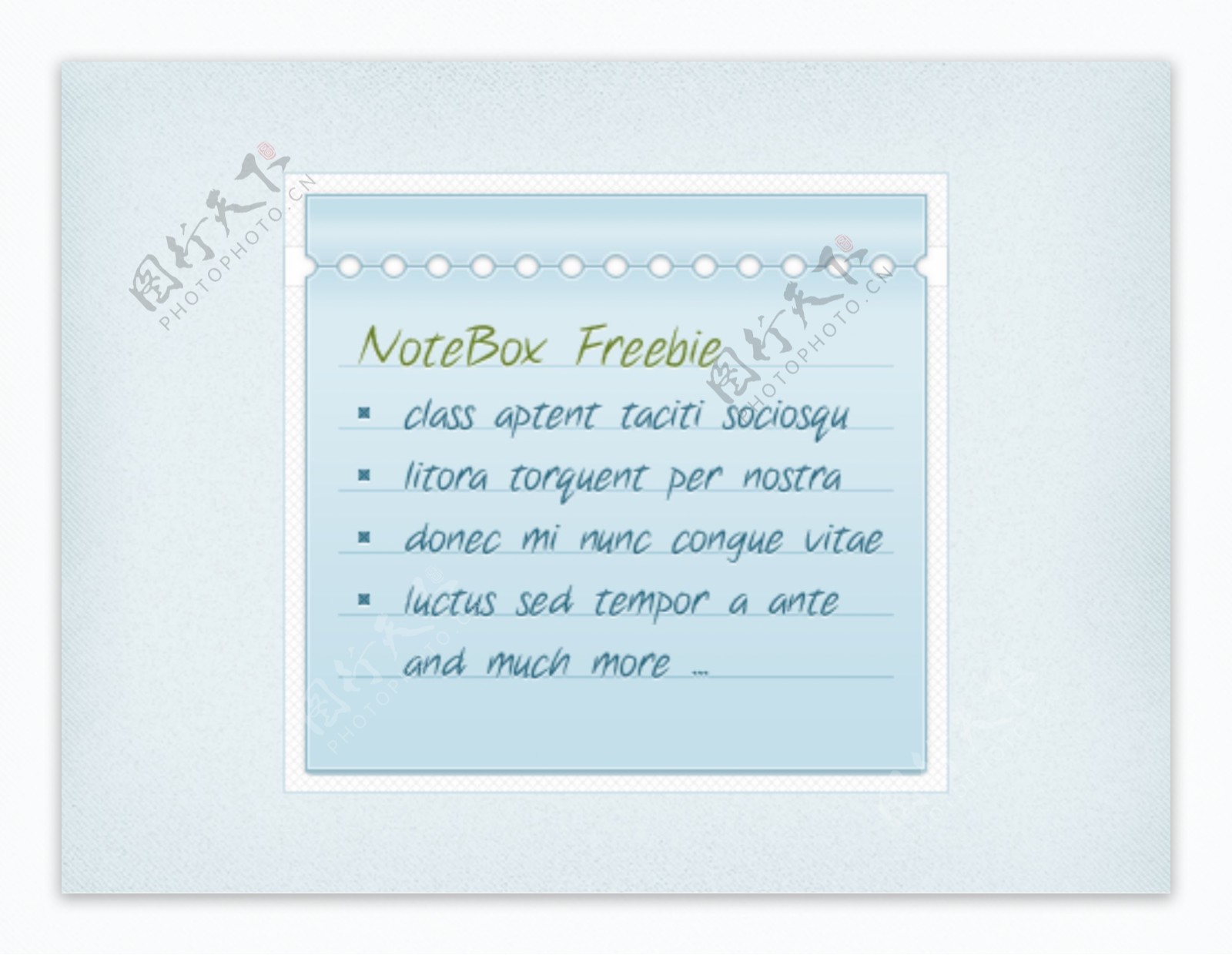 可爱的小noteboxWebUI元素PSD