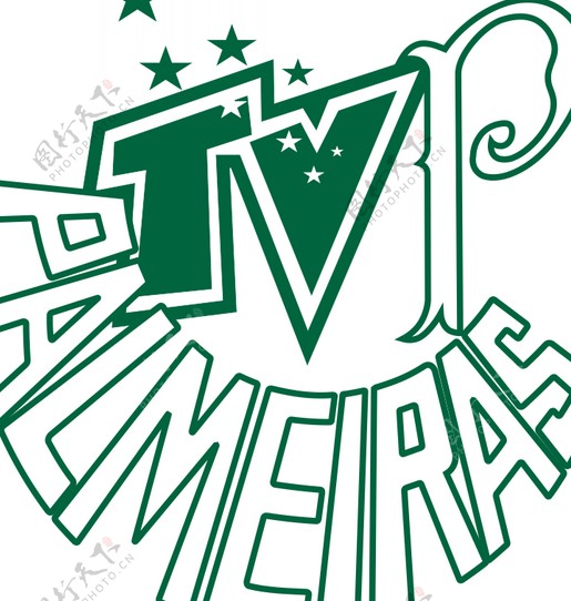 TVPalmeiraslogo设计欣赏TVPalmeiras运动赛事LOGO下载标志设计欣赏