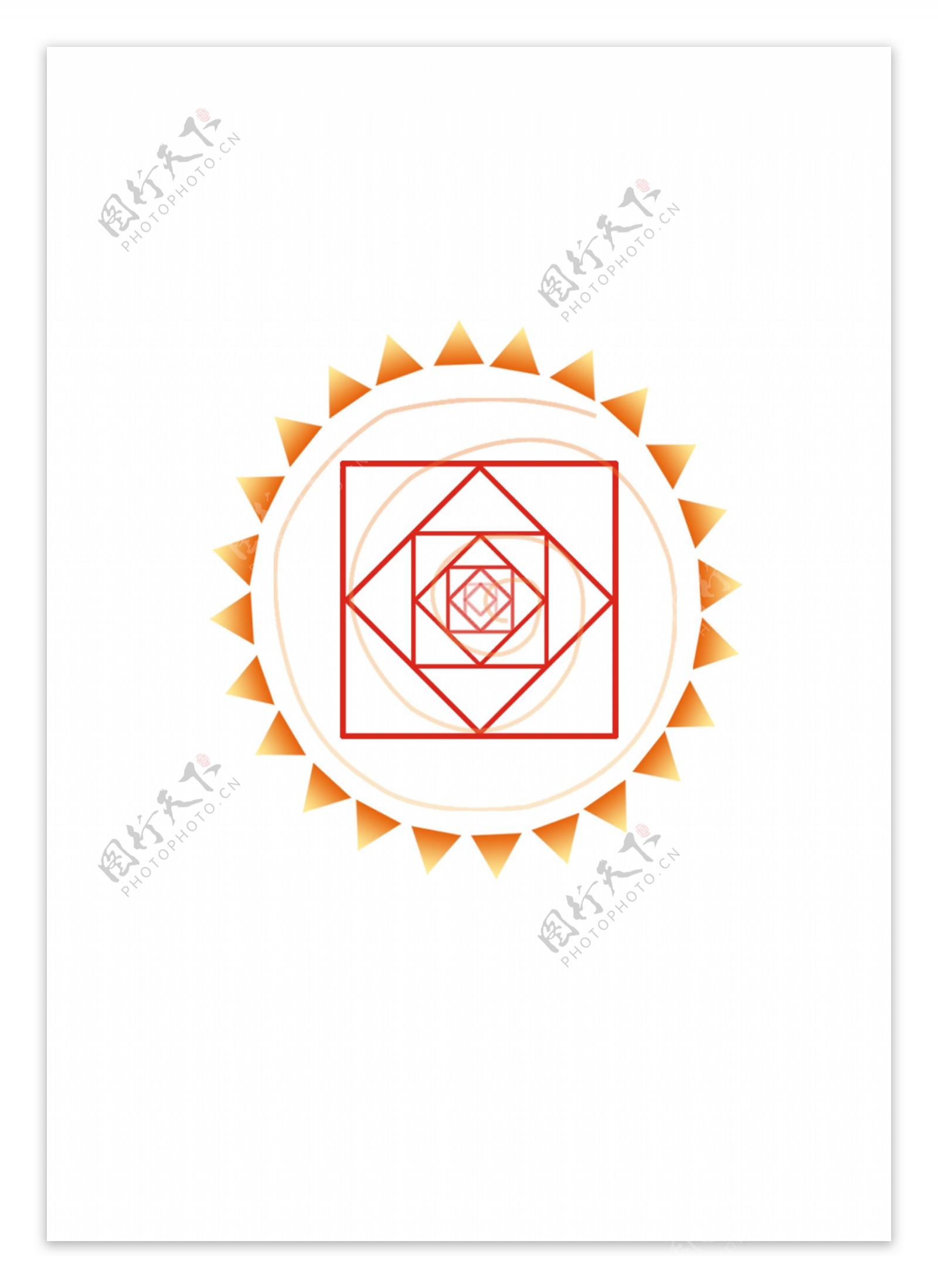 太阳花logo图片