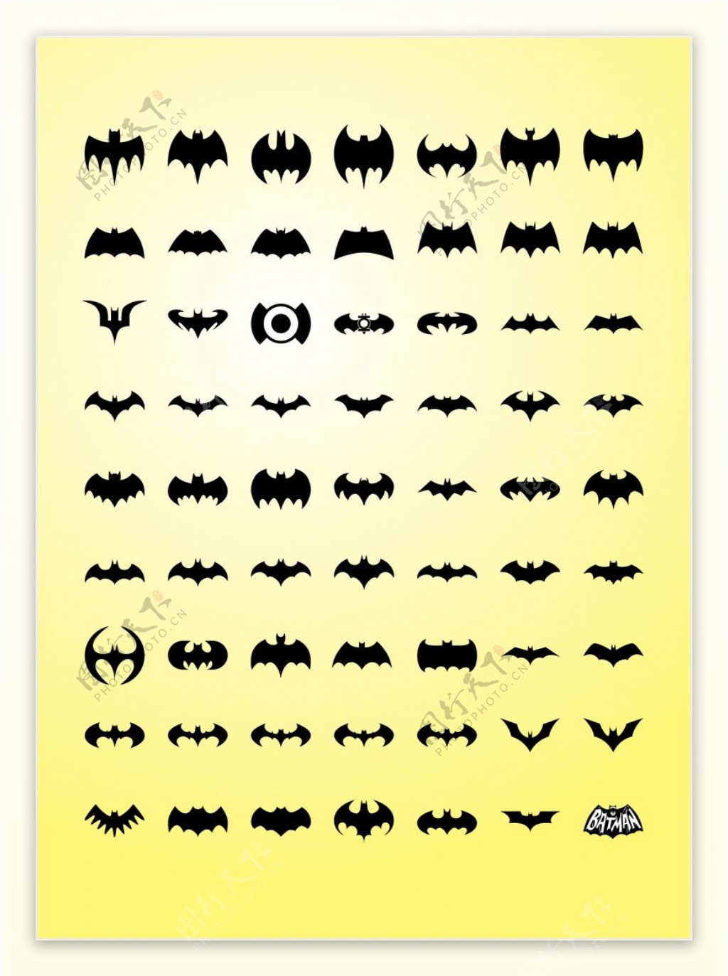 蝙蝠的矢量图形
