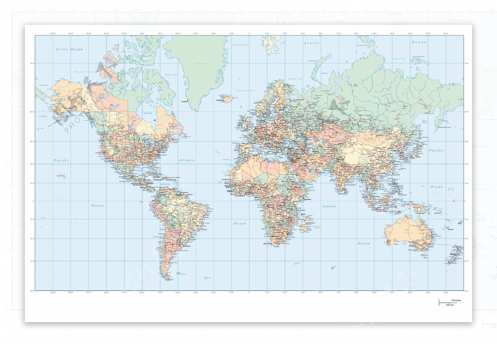 很全的世界地图