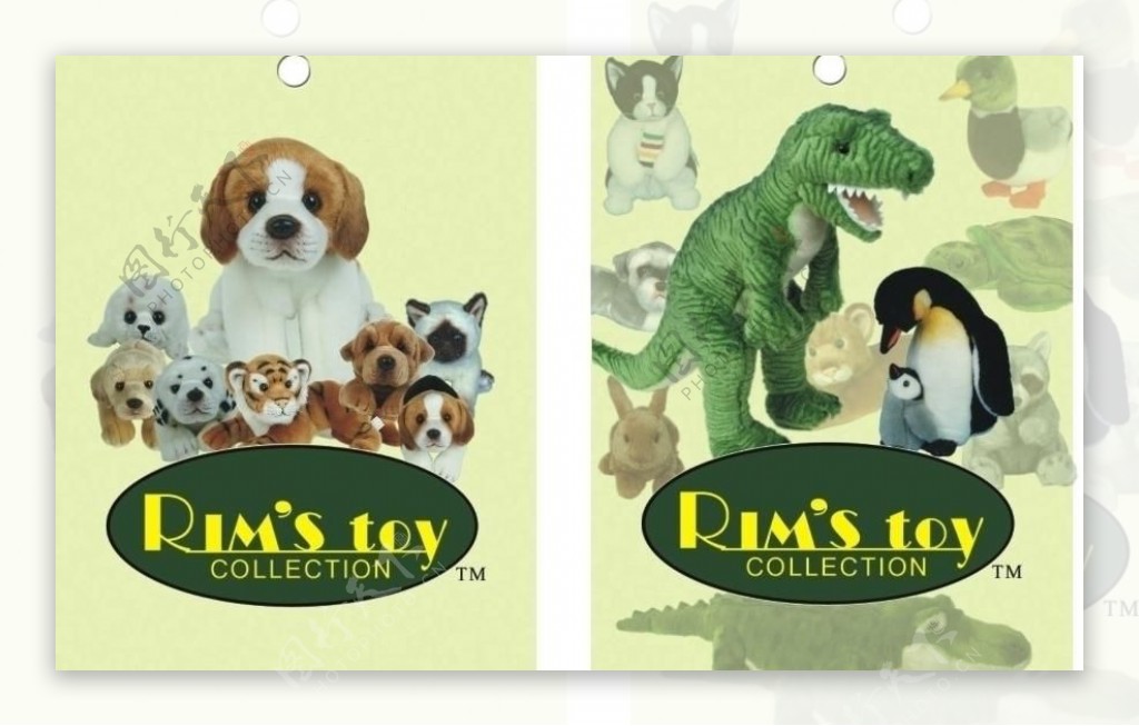 小熊恐龙玩具吊牌图片