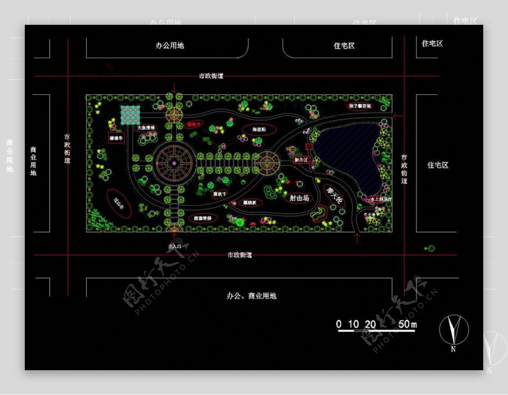 儿童公园规划CAD图