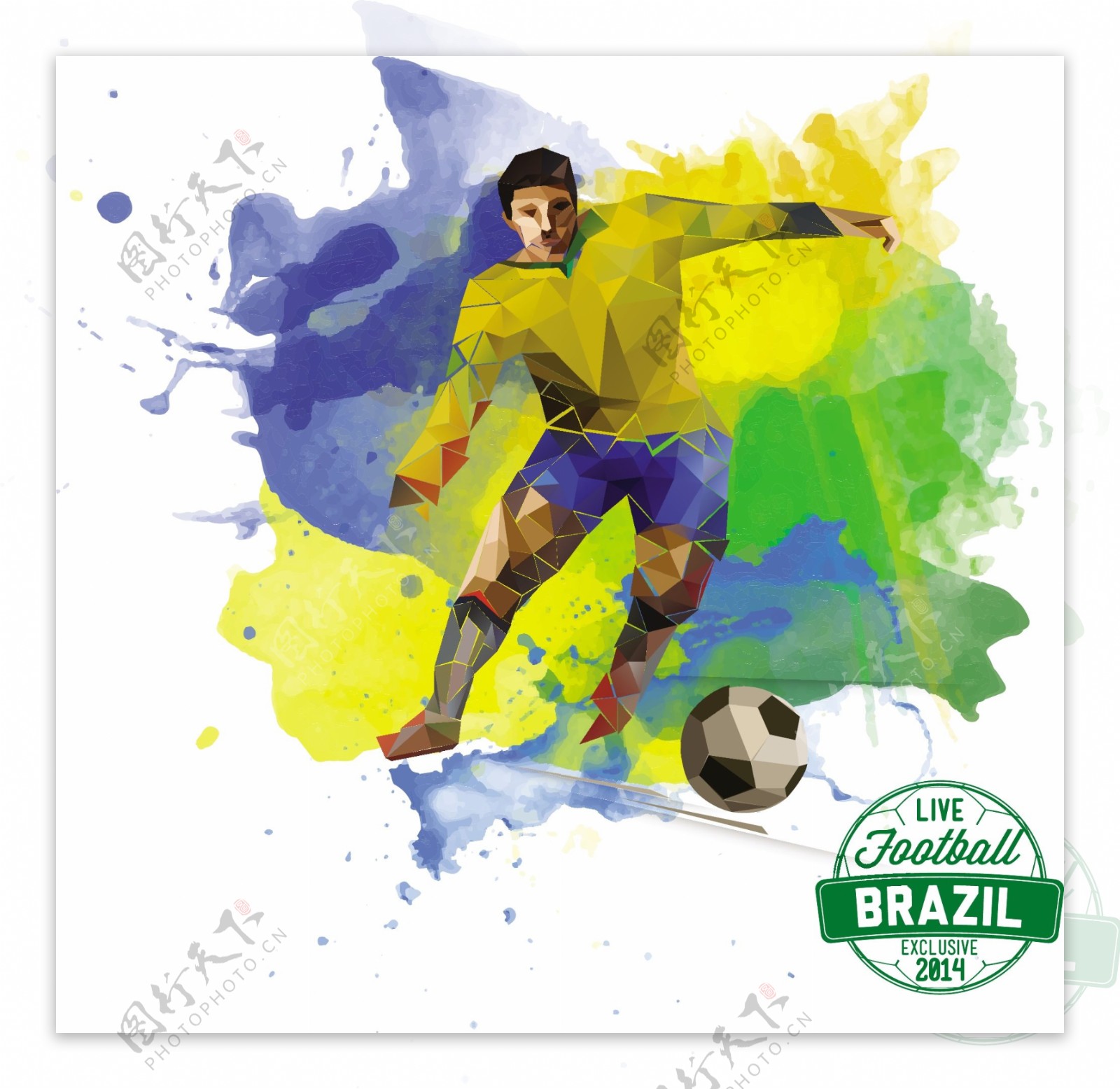 2014足球世界杯在巴西6向量