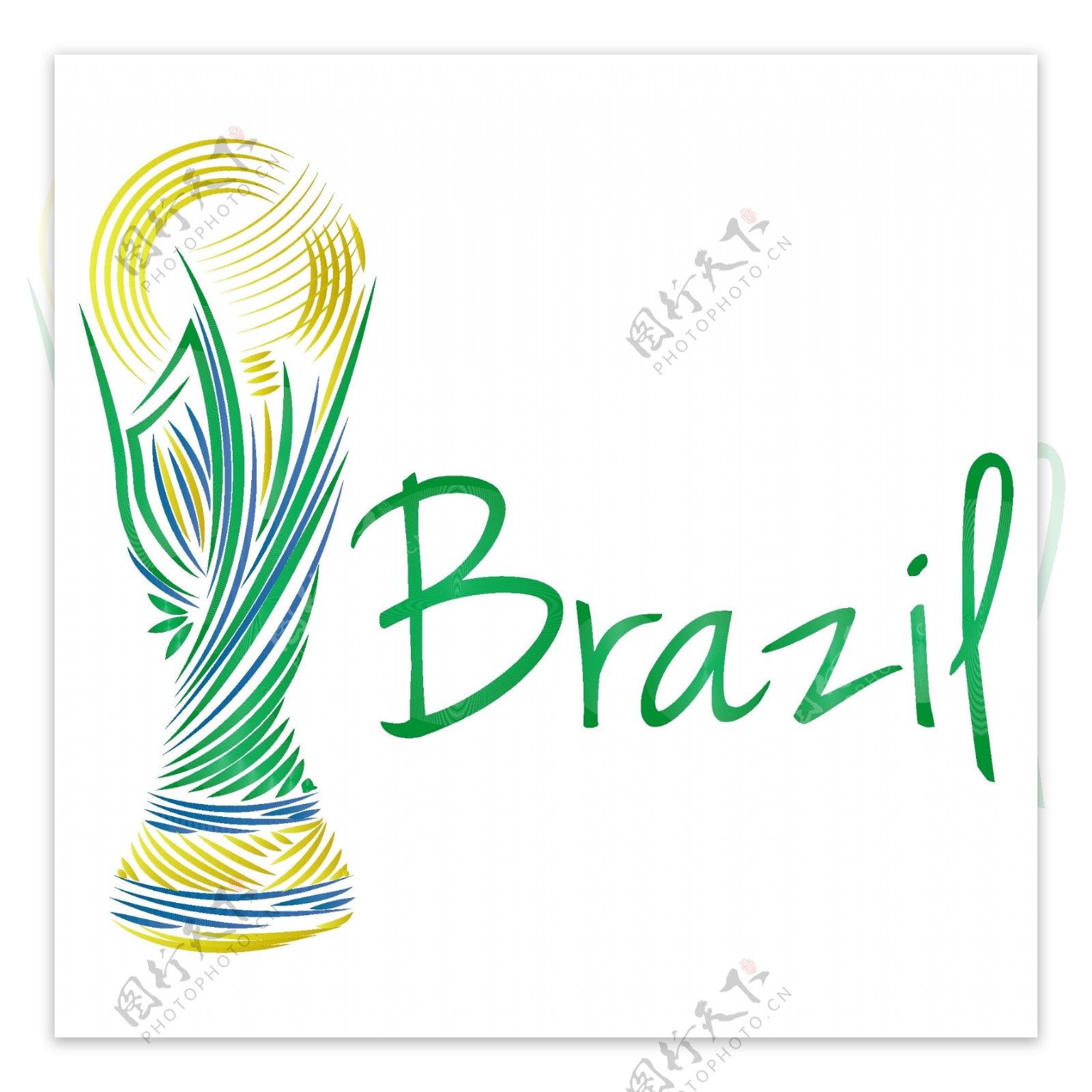 巴西2014个吉祥物矢量