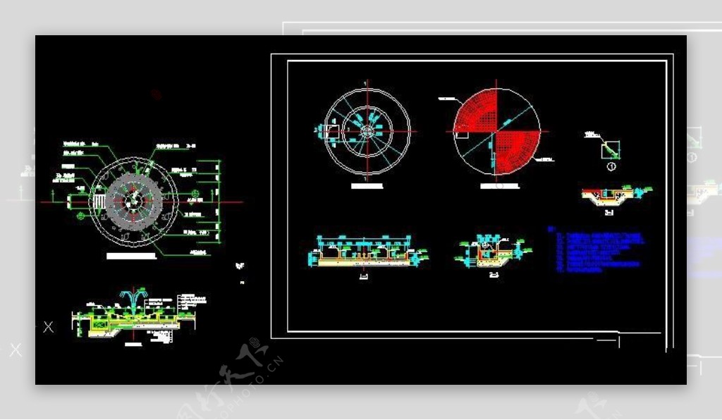广场喷泉施工详图