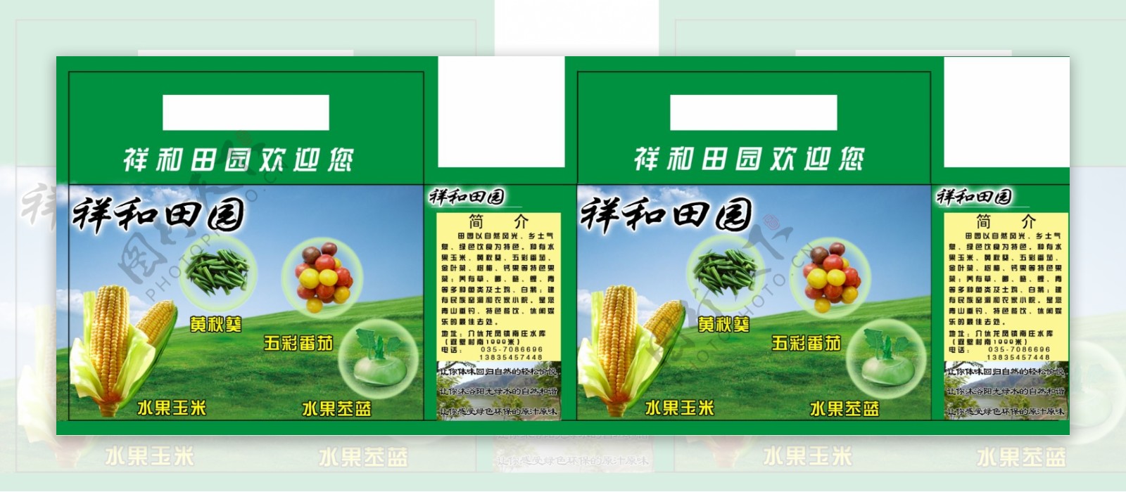 绿色食品包装图片