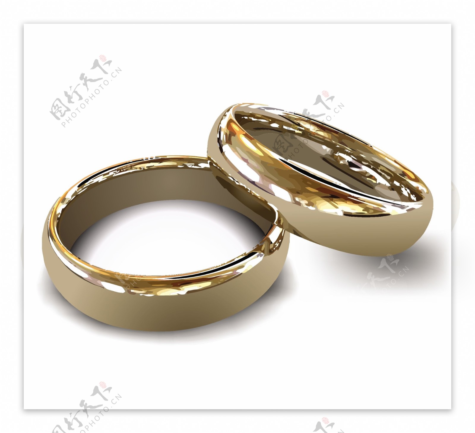 结婚戒指矢量2
