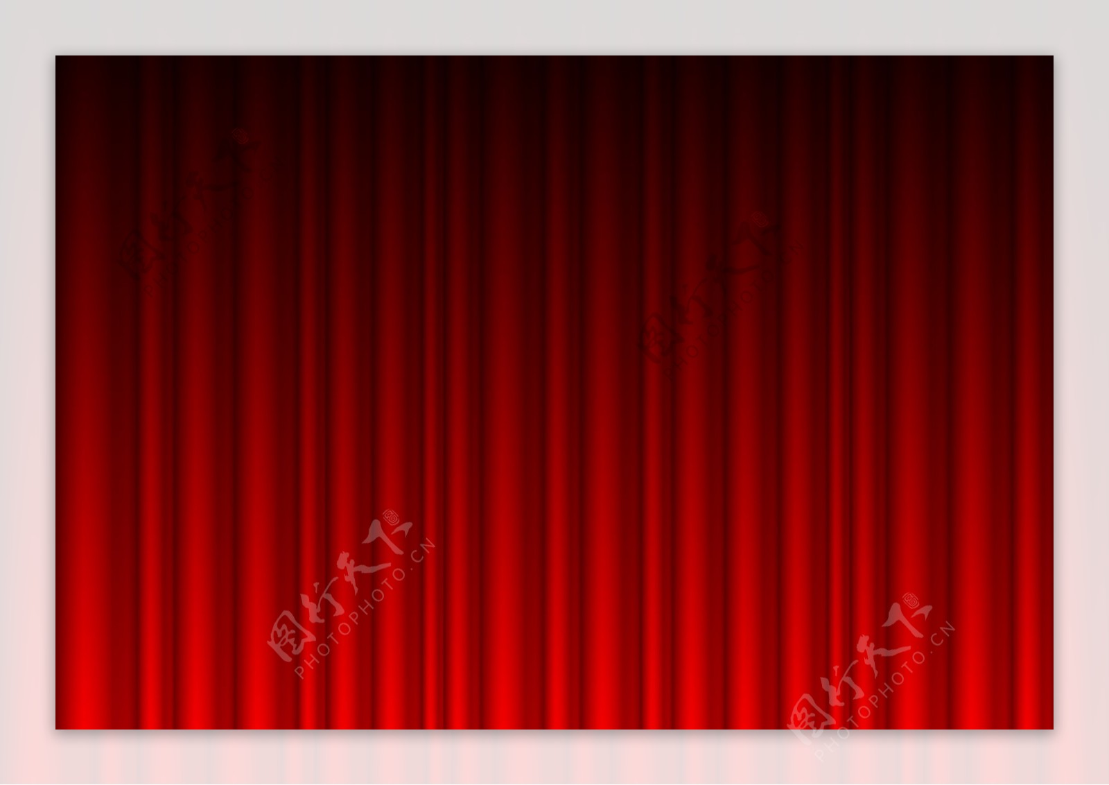 红色的窗帘背景矢量素材05