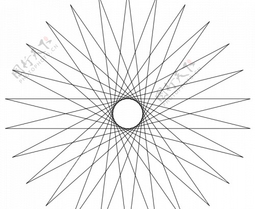 hexicosagram矢量插画