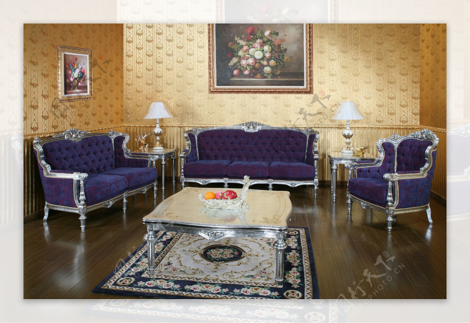 古典艺术欧式沙发装修家具图片