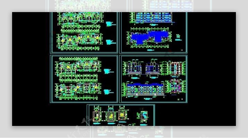 某市四层住宅小区施工设计图