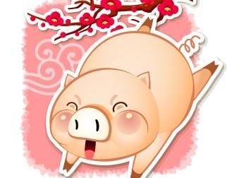 2007猪年韩国猪宝宝矢量图09