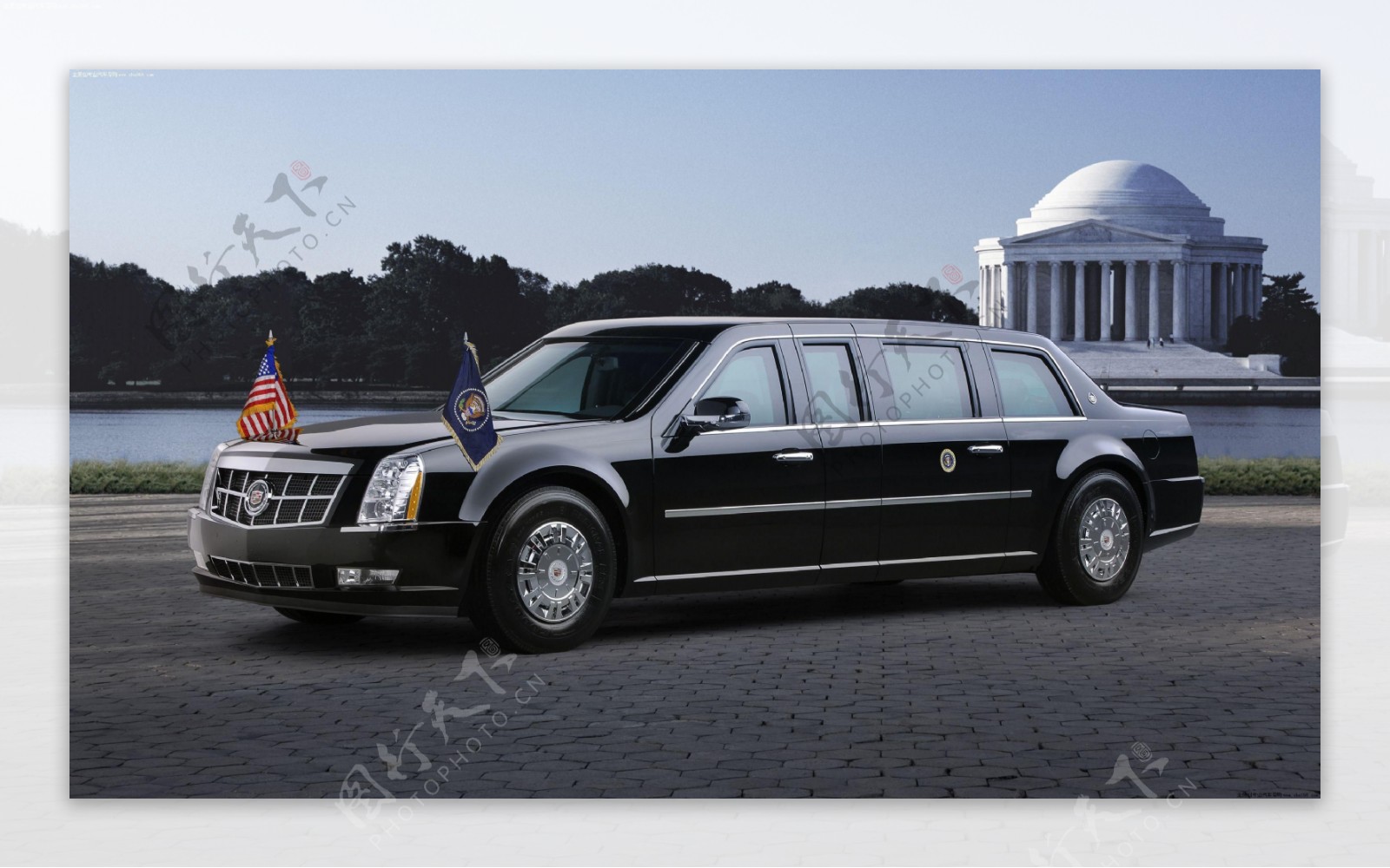 凯迪拉克美国总统专属座驾图片
