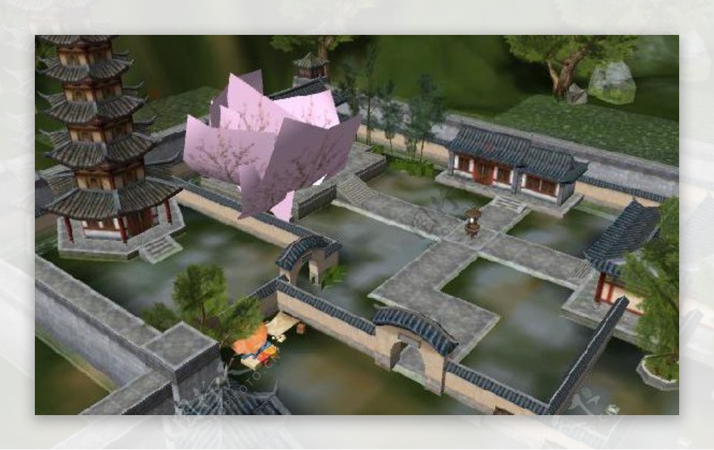 房屋建筑3D游戏场景