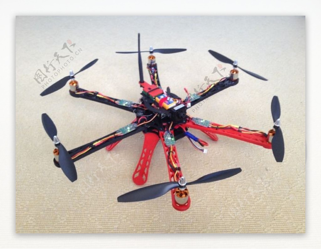 三维印刷hexacopter