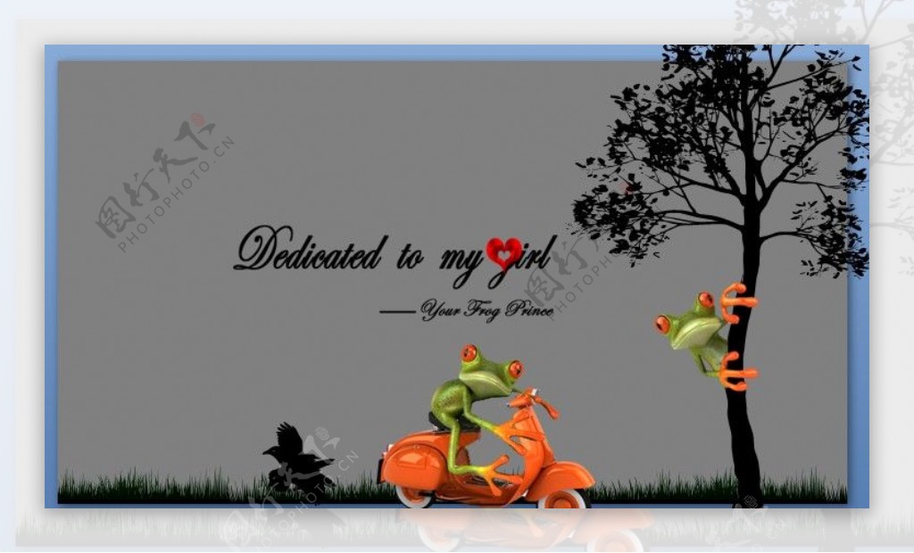 青蛙PowerPoint背景图片