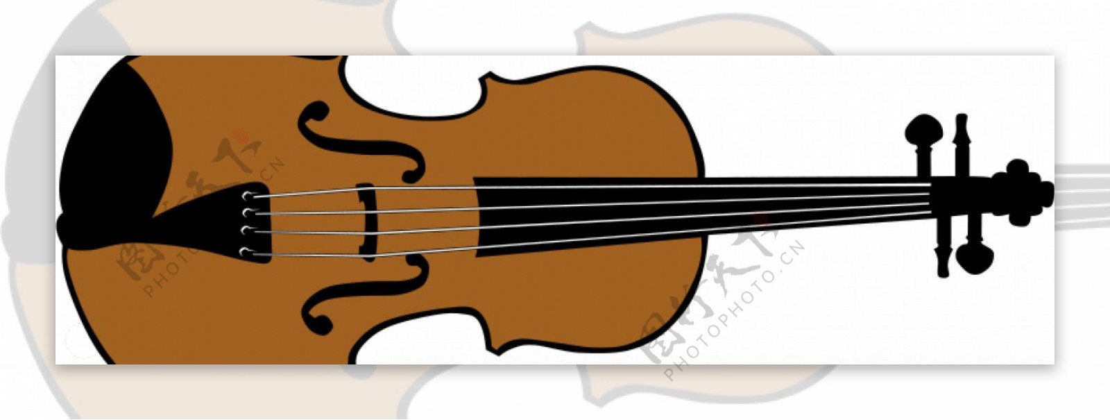 在矢量格式的小提琴图像