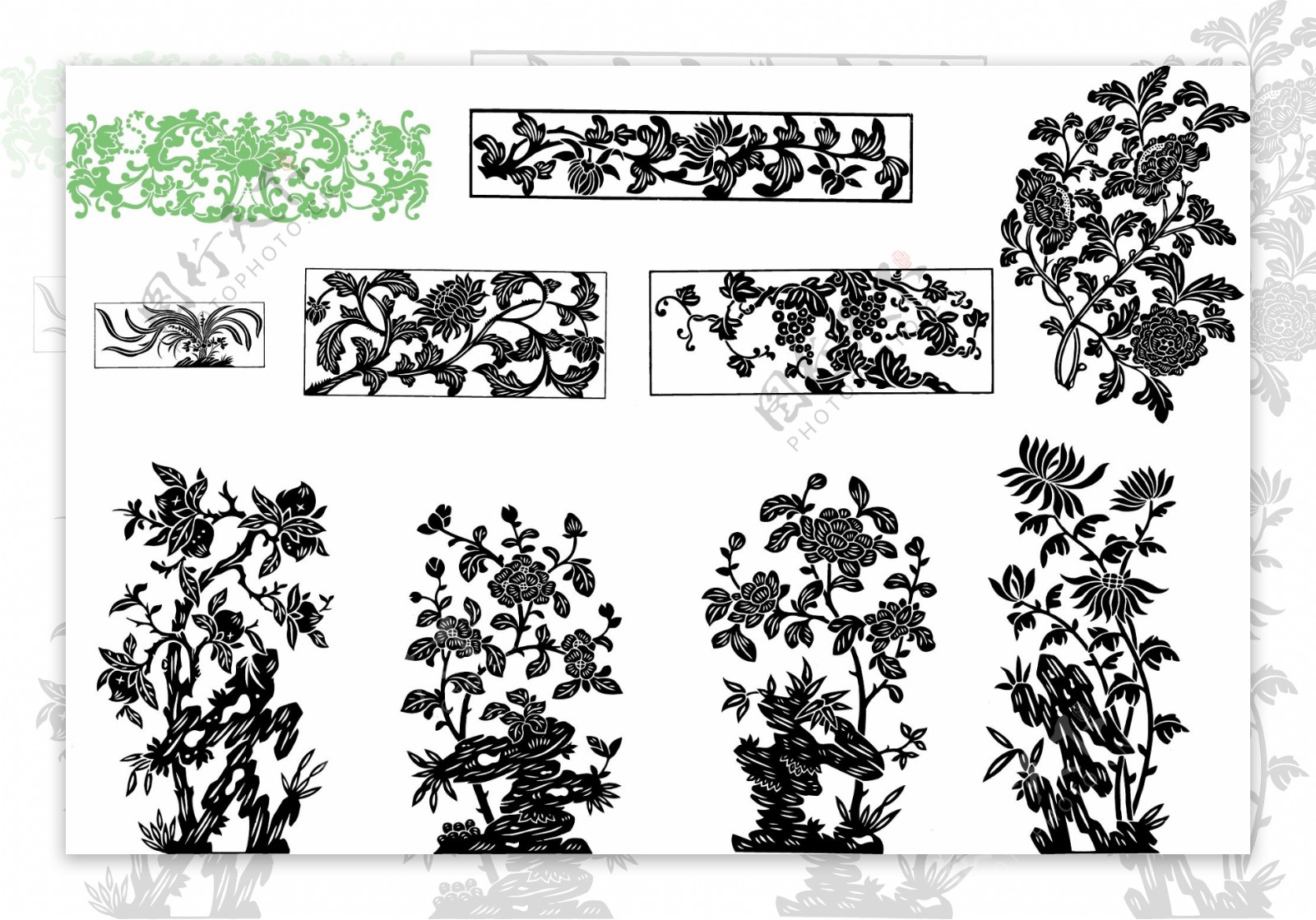 植物花纹图片