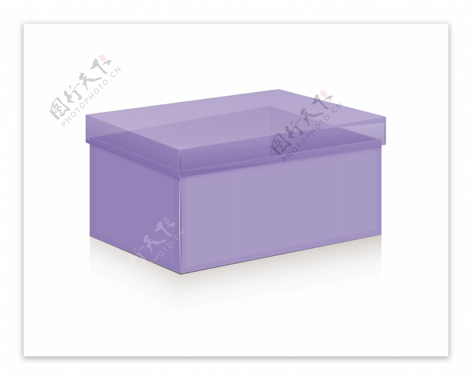 紫色的盒子矢量形状