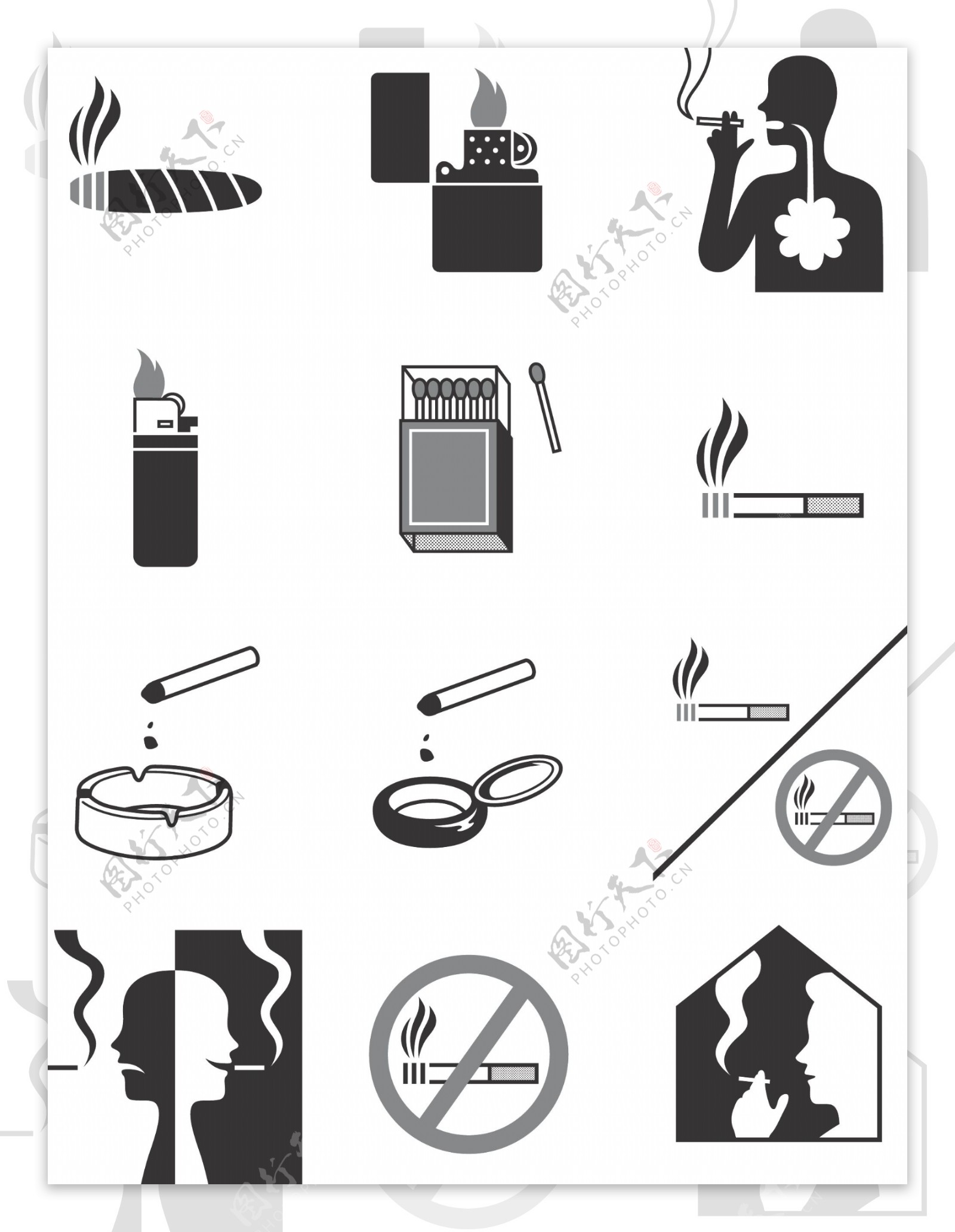 禁止吸烟图片素材-正版创意图片500436370-摄图网