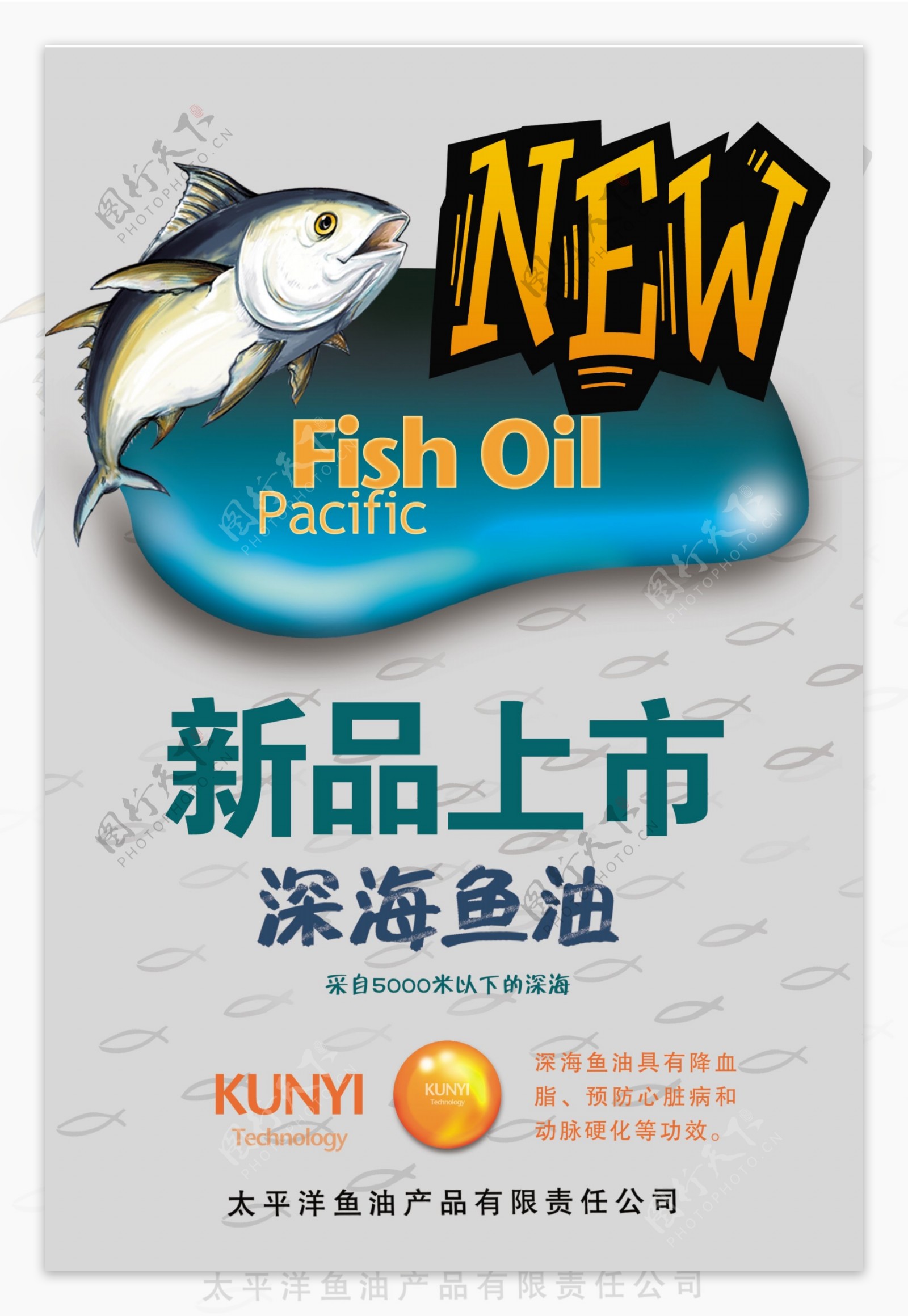 鱼油海报图片
