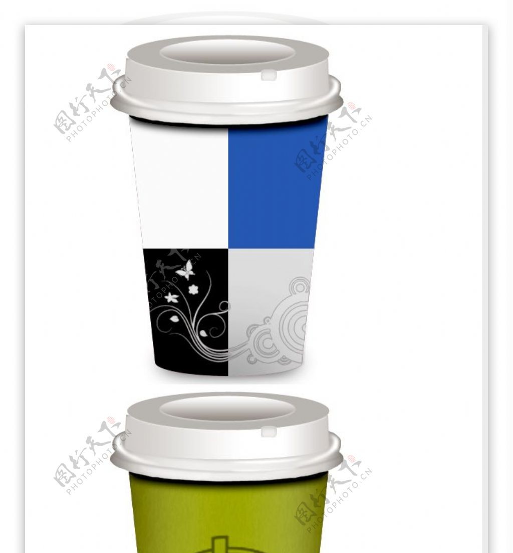 逼真网站咖啡杯PNG图标