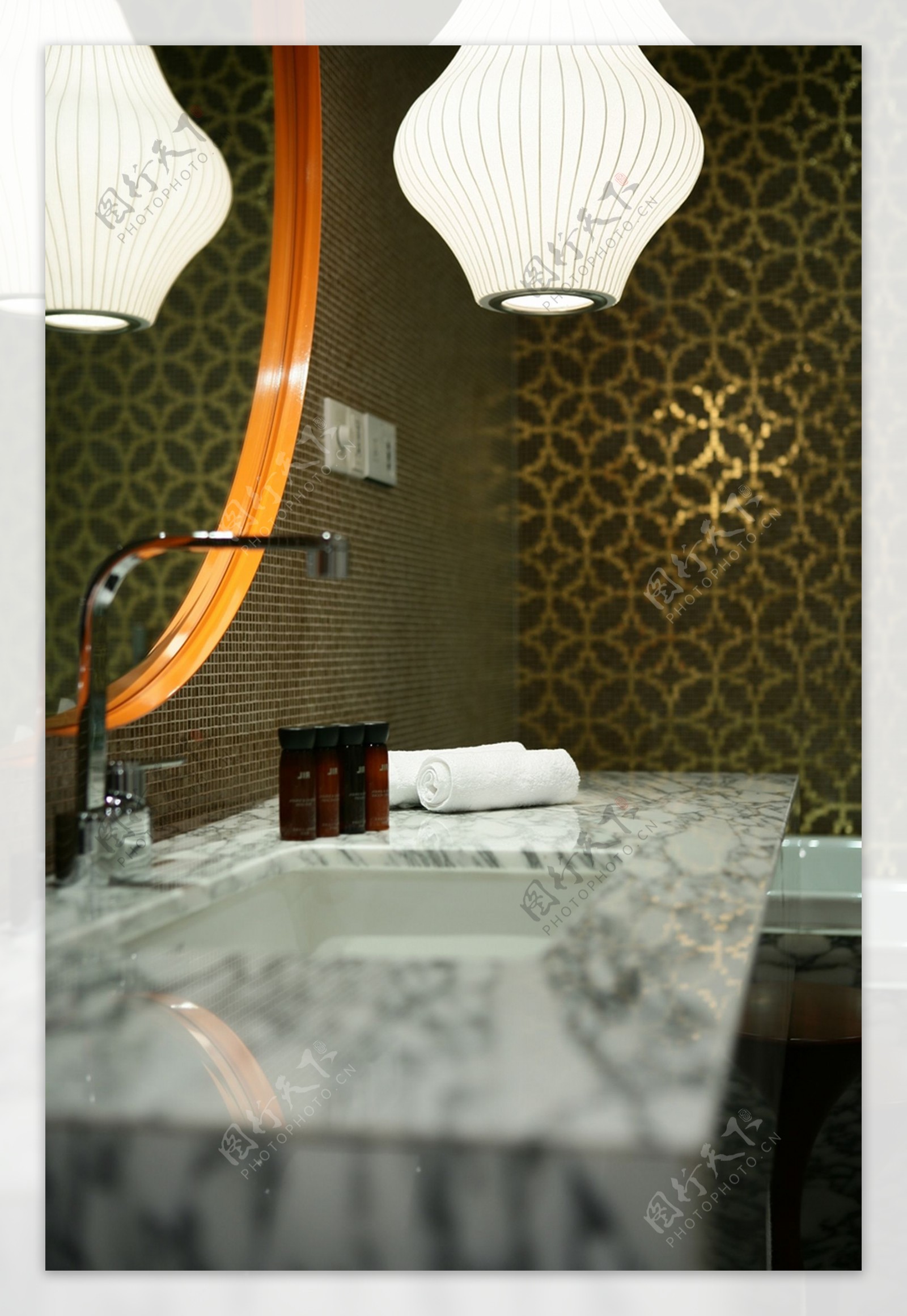 欧式风格豪华酒店浴室图片