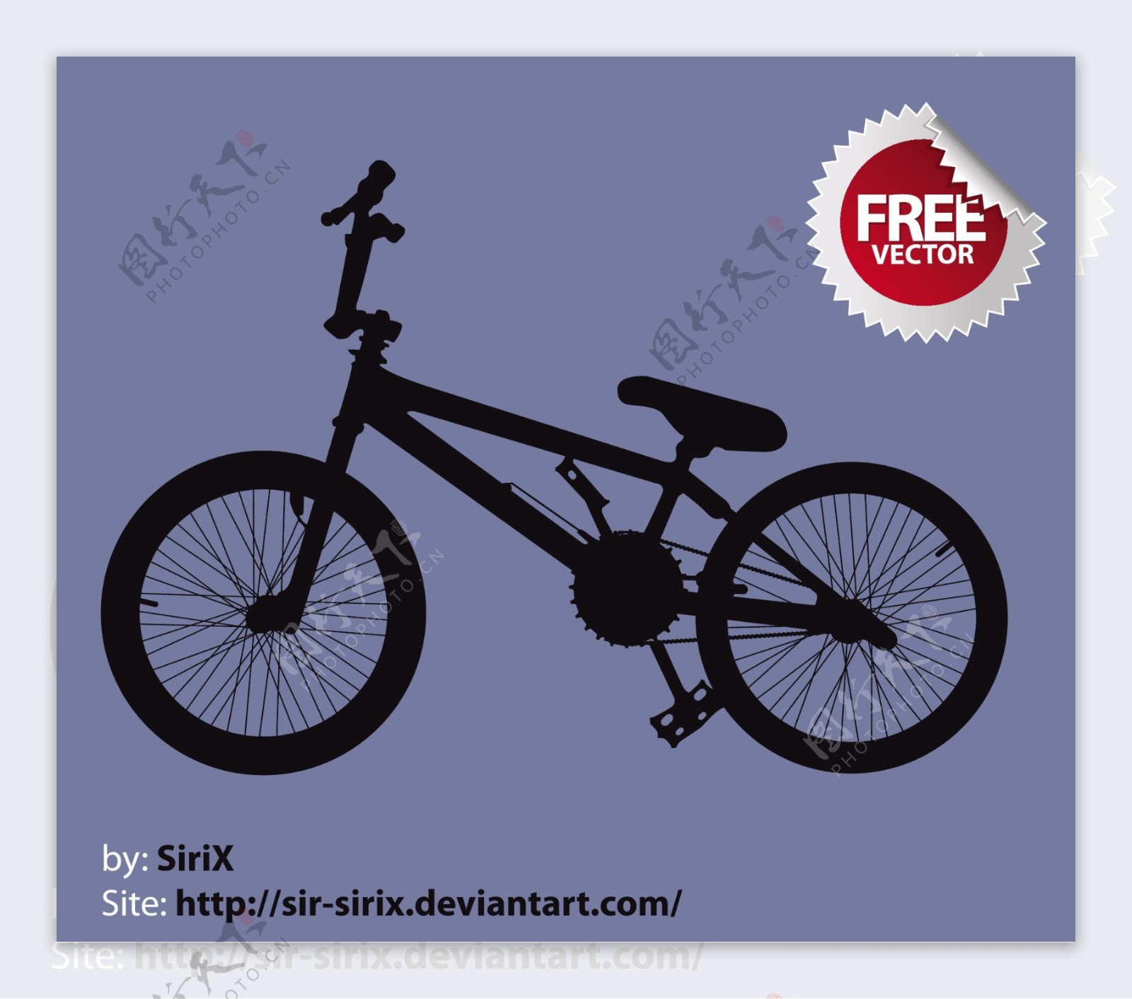 BMX自行车免费矢量