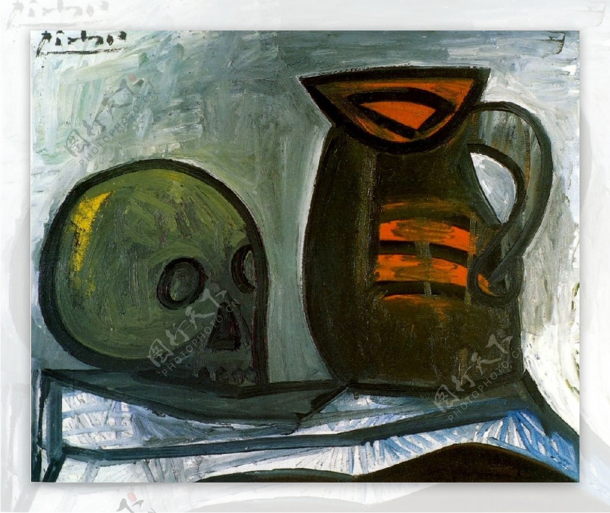 1946Cr鍍磂etpichet西班牙画家巴勃罗毕加索抽象油画人物人体油画装饰画