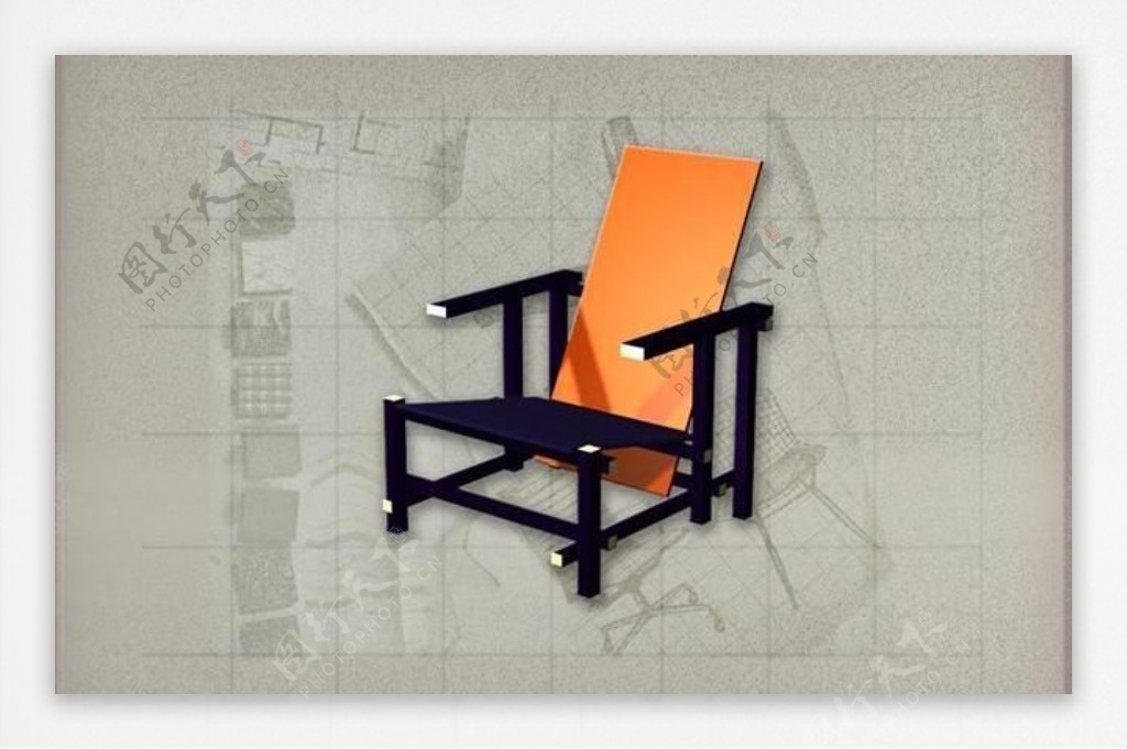 现代主义风格之椅子3D模型椅子046