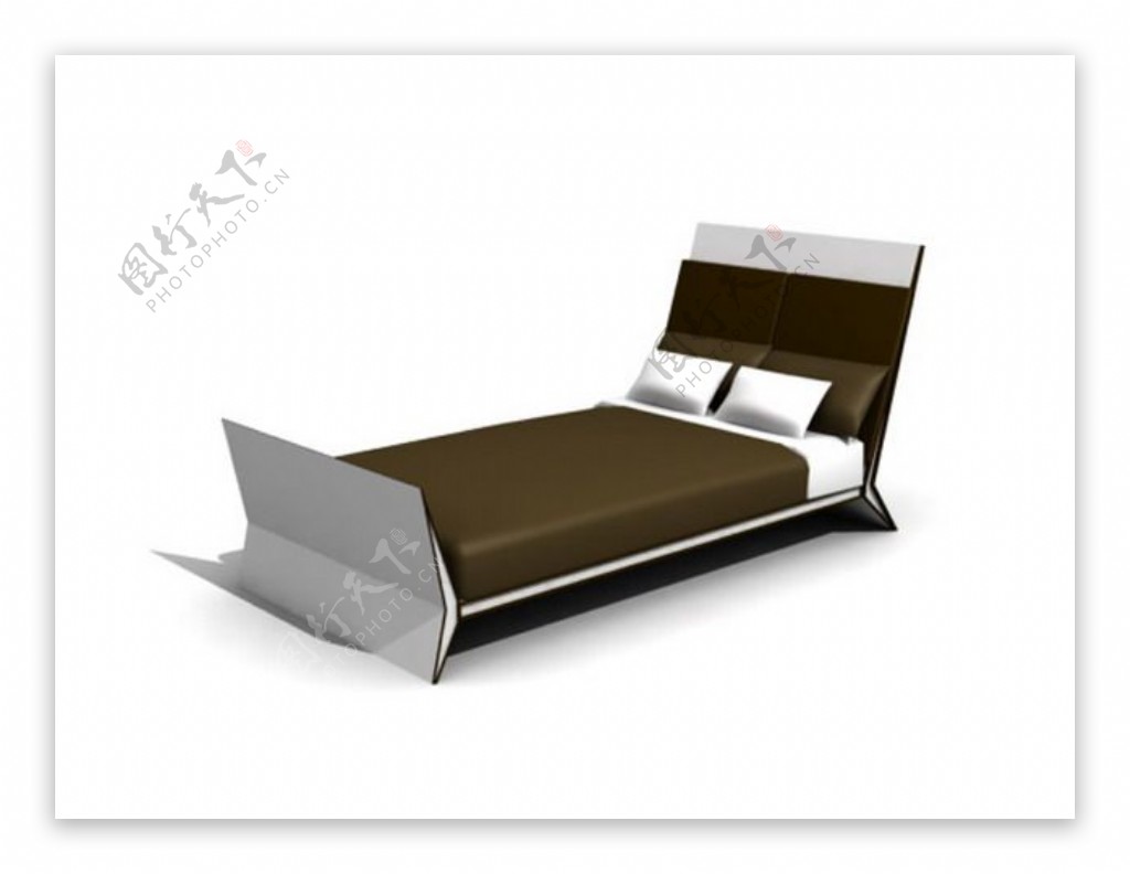 现代床3d模型家具图片素材77