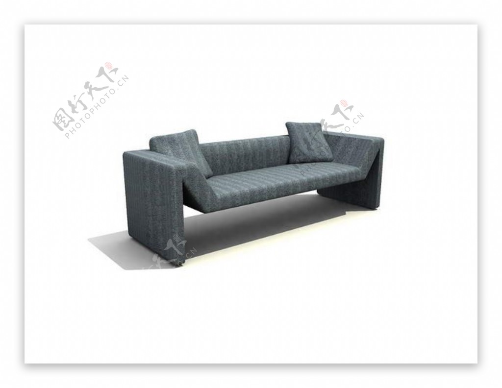 双人沙发3d模型家具效果图10