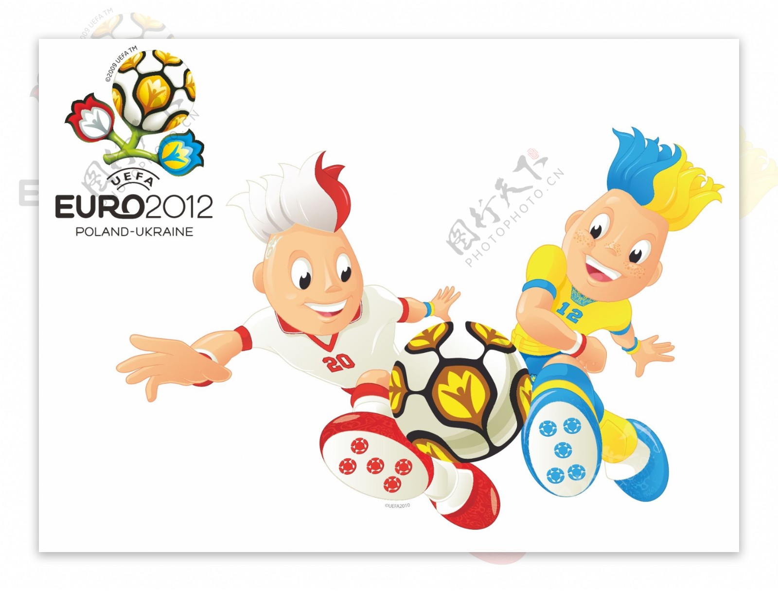 2012欧洲杯吉祥物设计图
