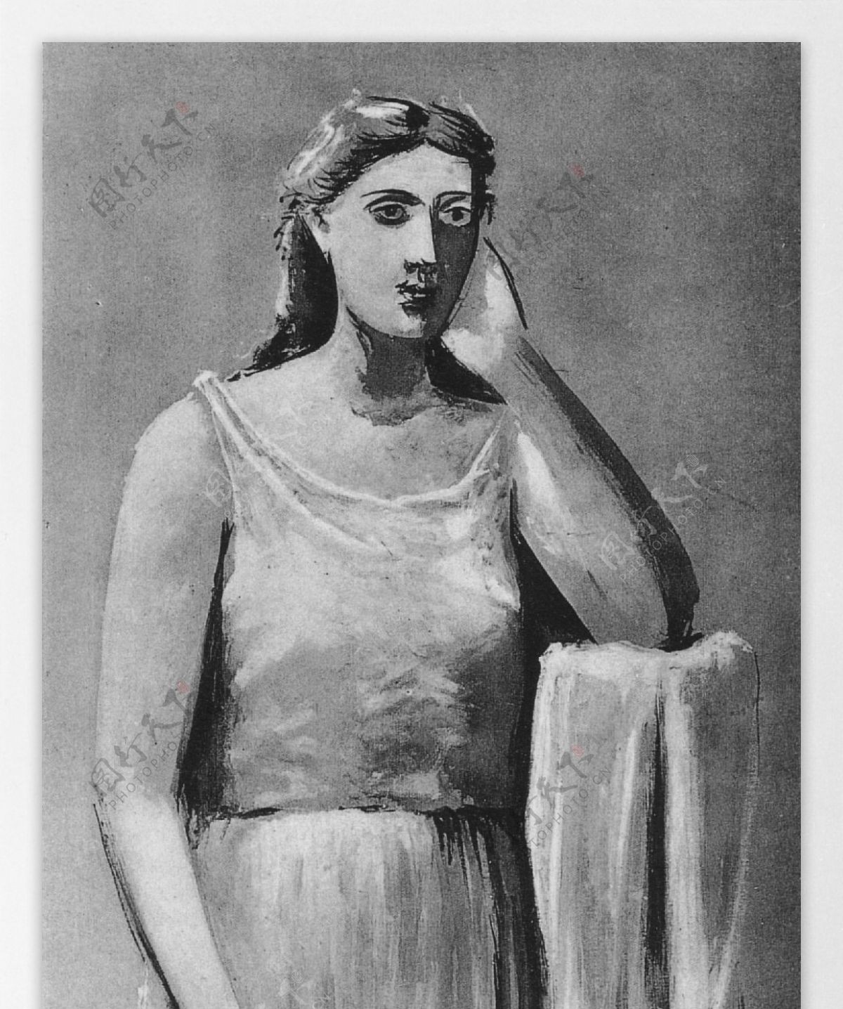 1924LaGrecque西班牙画家巴勃罗毕加索抽象油画人物人体油画装饰画