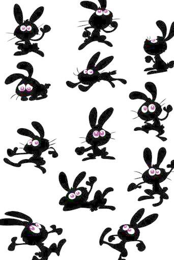 卡通兔子矢量素材