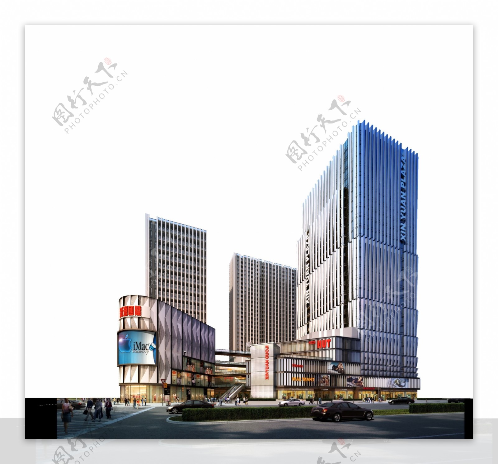 商业广场建筑效果图图片