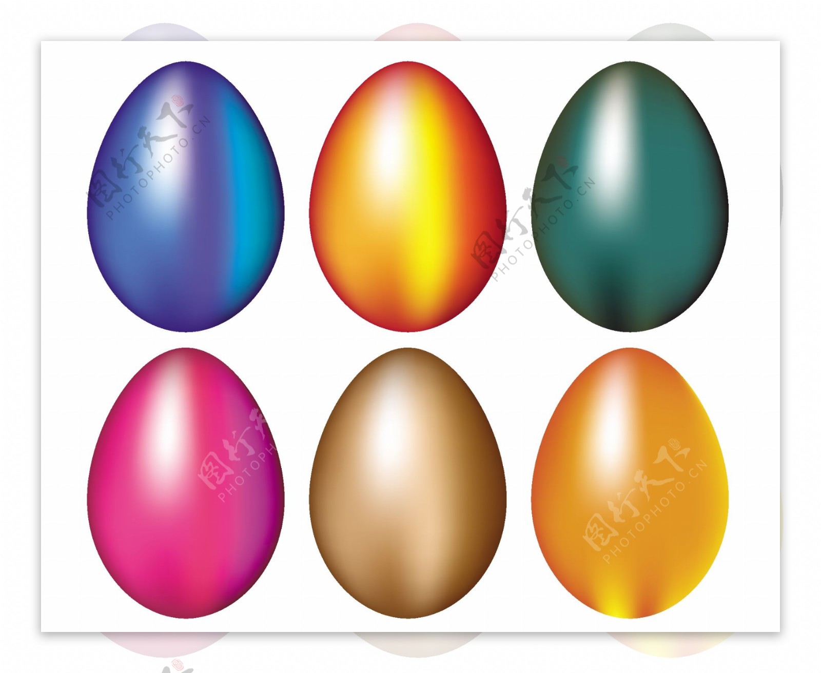 复活节彩蛋向量