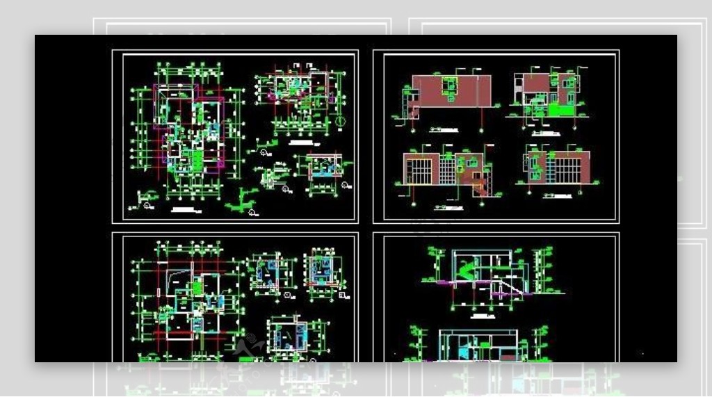 三层外观简洁现代风格别墅设计方案图12x10
