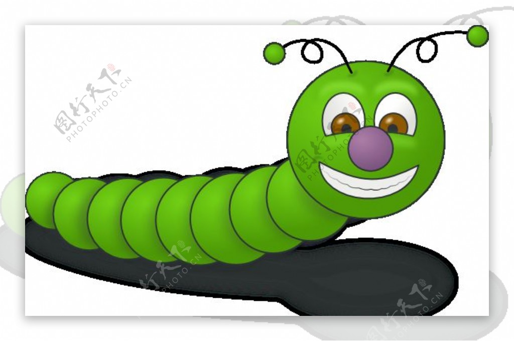 绿色蠕虫剪贴画