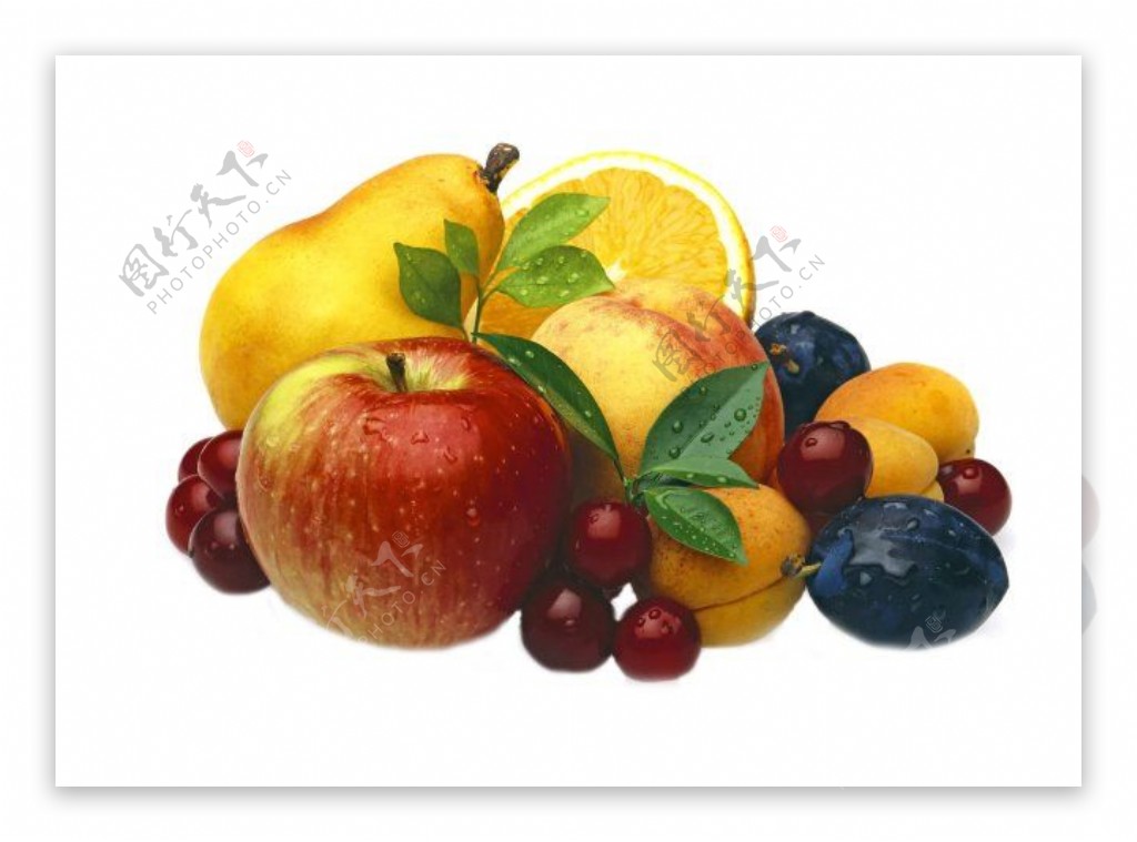 水果图片苹果梨葡萄芒果分层图