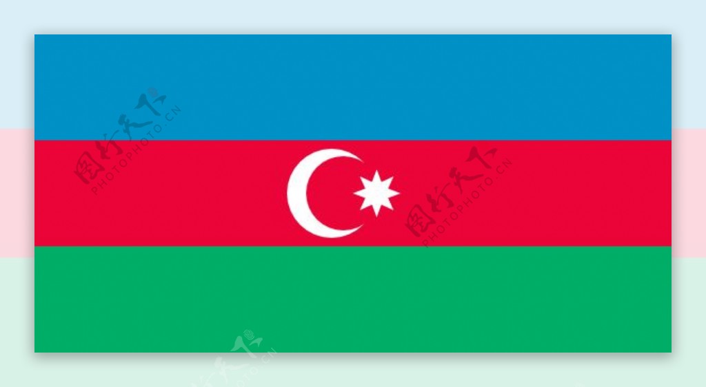 阿塞拜疆的剪贴画国旗